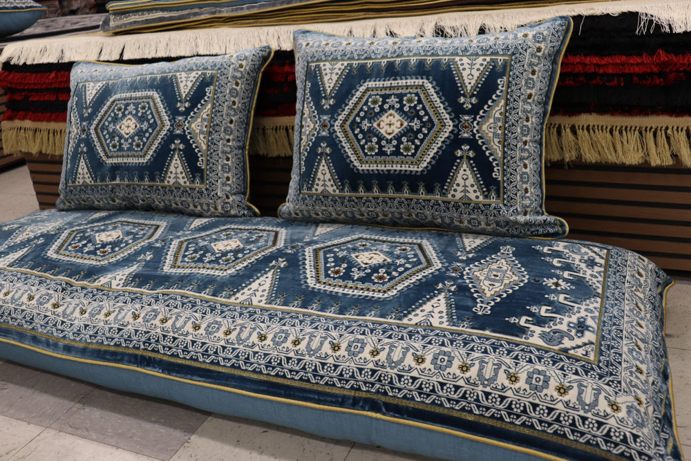 ‌Blue Customized Toshak Cover Set #064