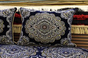 Dark Blue Customized Toshak Cover Set #050