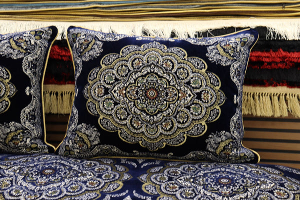 Dark Blue Customized Toshak Cover Set #050