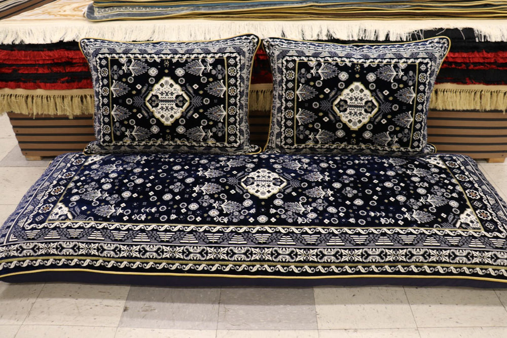 Dark Blue Customized Toshak Cover Set #051