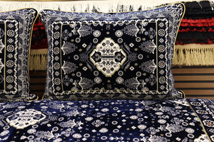 Dark Blue Customized Toshak Cover Set #051
