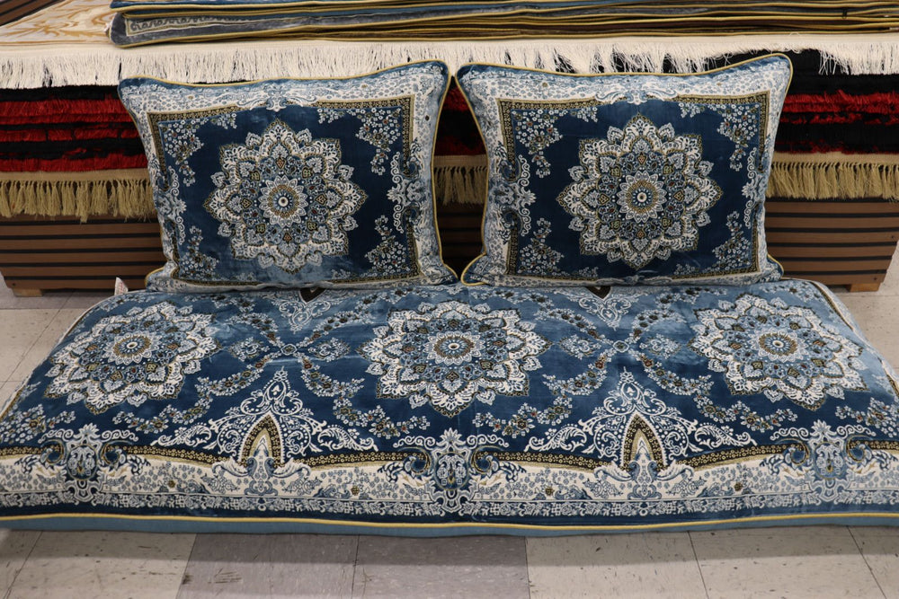 ‌Blue Customized Toshak Cover Set #066