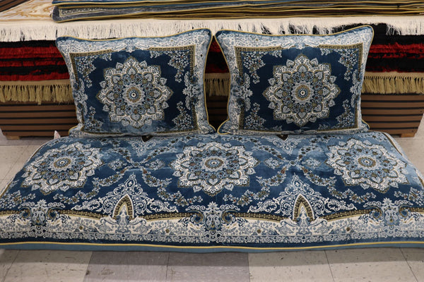 ‌Blue Customized Toshak Cover Set #066