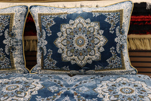 ‌Blue Customized Toshak Cover Set #066