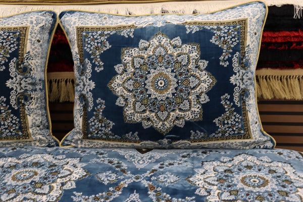 ‌Blue Customized Toshak Cover Set #066