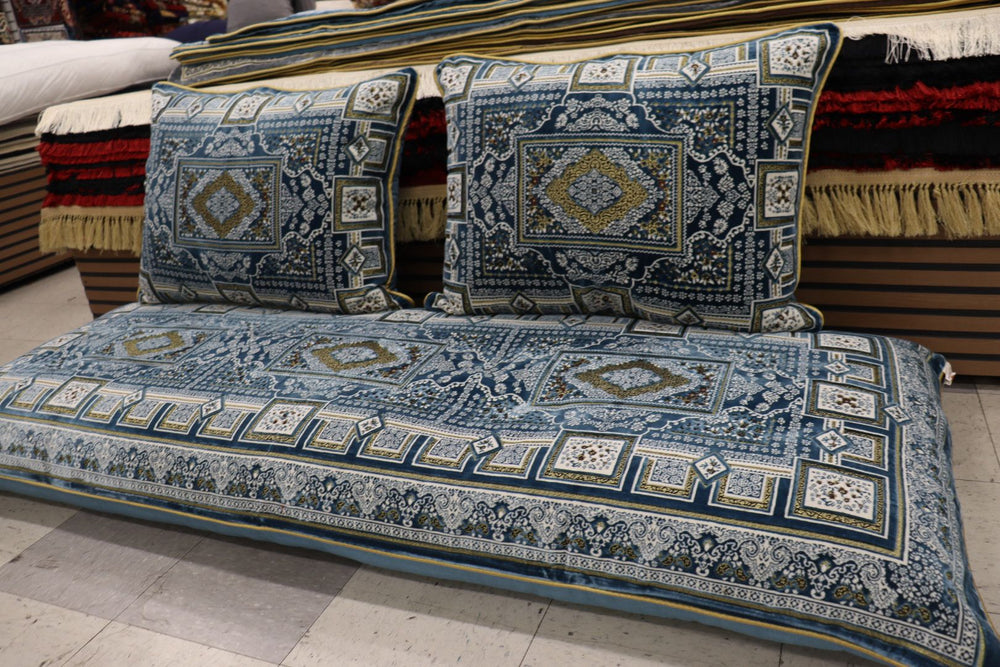 ‌Blue Customized Toshak Cover Set #067