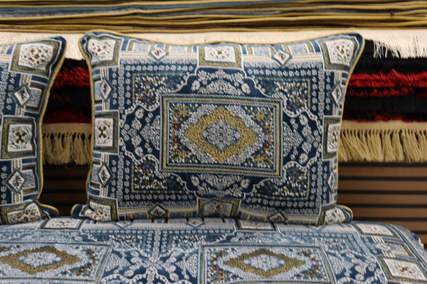 ‌Blue Customized Toshak Cover Set #067
