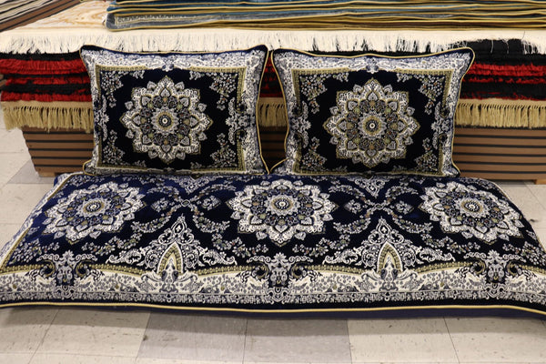 Dark Blue Customized Toshak Cover Set #052