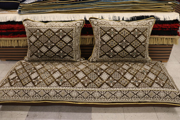 ‌Brown Customized Toshak Cover Set #074