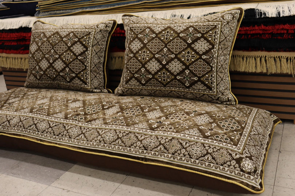 ‌Brown Customized Toshak Cover Set #074