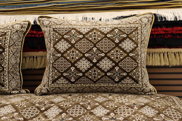 ‌Brown Customized Toshak Cover Set #074