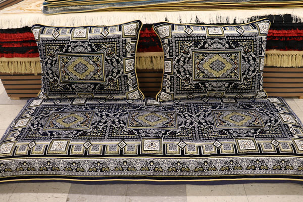 Dark Blue Customized Toshak Cover Set #045