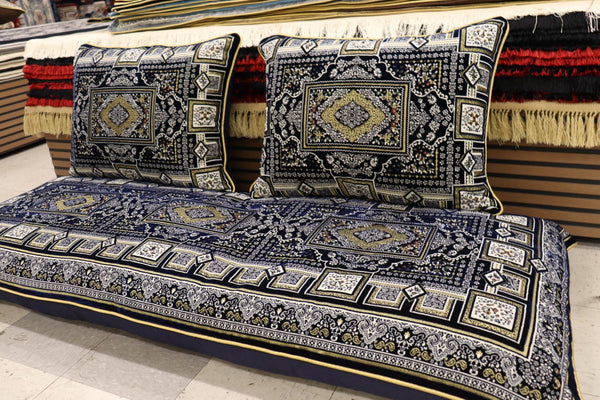Dark Blue Customized Toshak Cover Set #045