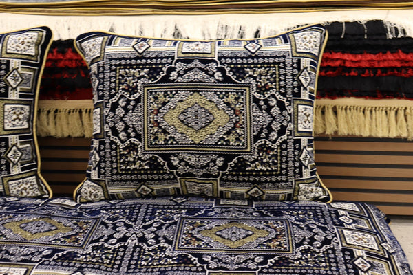 Dark Blue Customized Toshak Cover Set #045