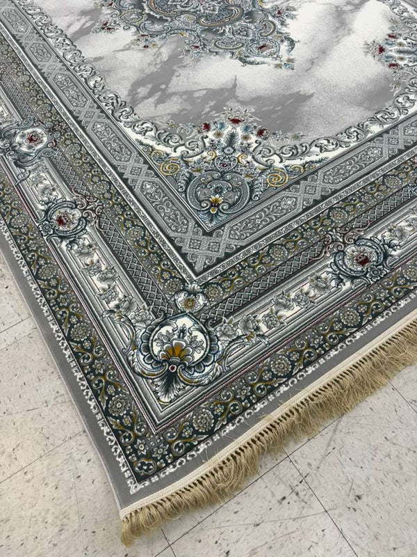 CREAMY Color High Quality 1500 Reeds Kashan Design Machine Made Carpet #A71201