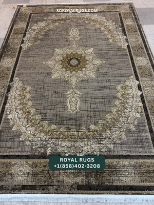 1200 REEDS BROWN PERSIAN DESGIN MACHINE MADE CARPET (COTTON) 710