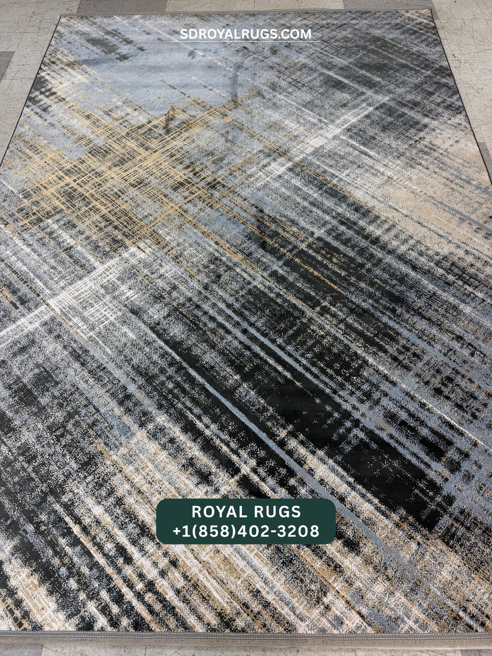 1500 REEDS GRAY PERSIAN DESGIN MACHINE MADE CARPET (COTTON) 3028