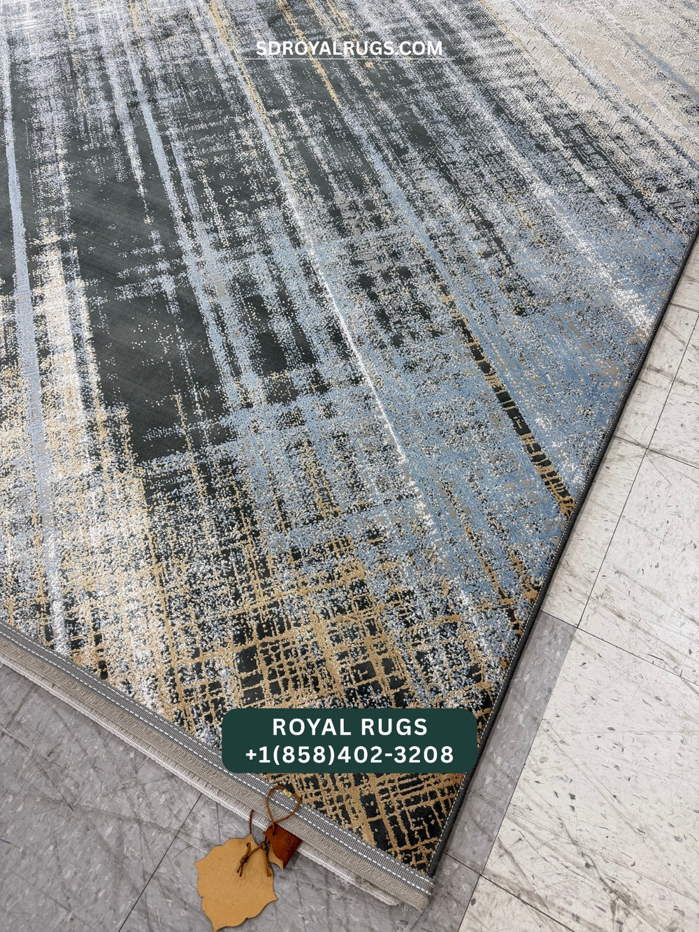 1500 REEDS GRAY PERSIAN DESGIN MACHINE MADE CARPET (COTTON) 3028