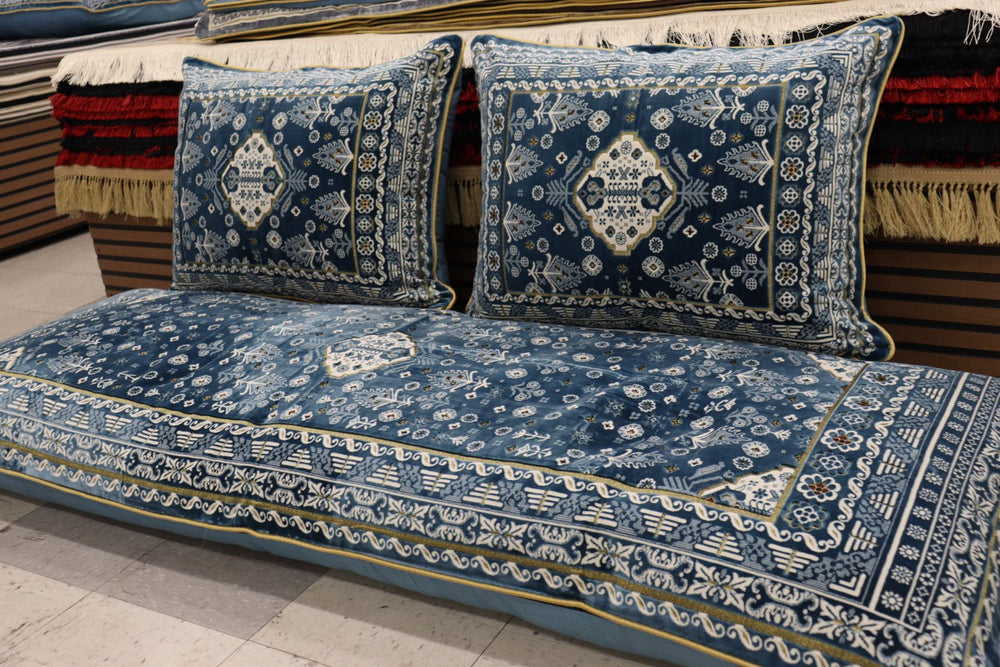 ‌Blue Customized Toshak Cover Set #065