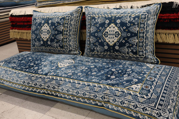 ‌Blue Customized Toshak Cover Set #065