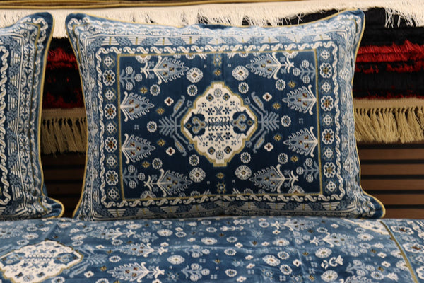 ‌Blue Customized Toshak Cover Set #065