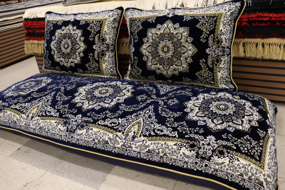 Dark Blue Customized Toshak Cover Set #052