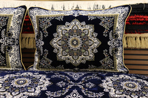 Dark Blue Customized Toshak Cover Set #052